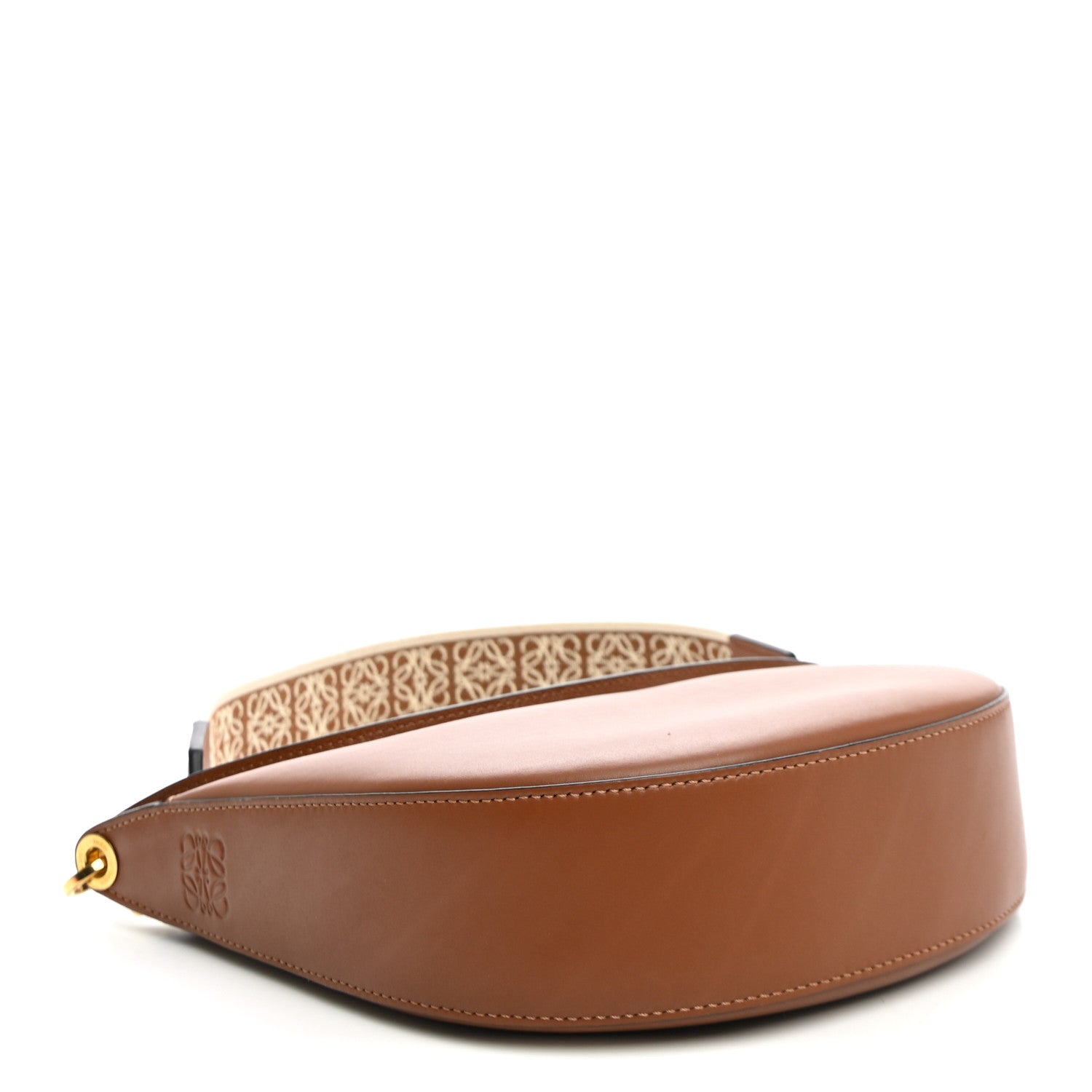 Loewe Satin Calfskin Jacquard Luna Bag Pecan