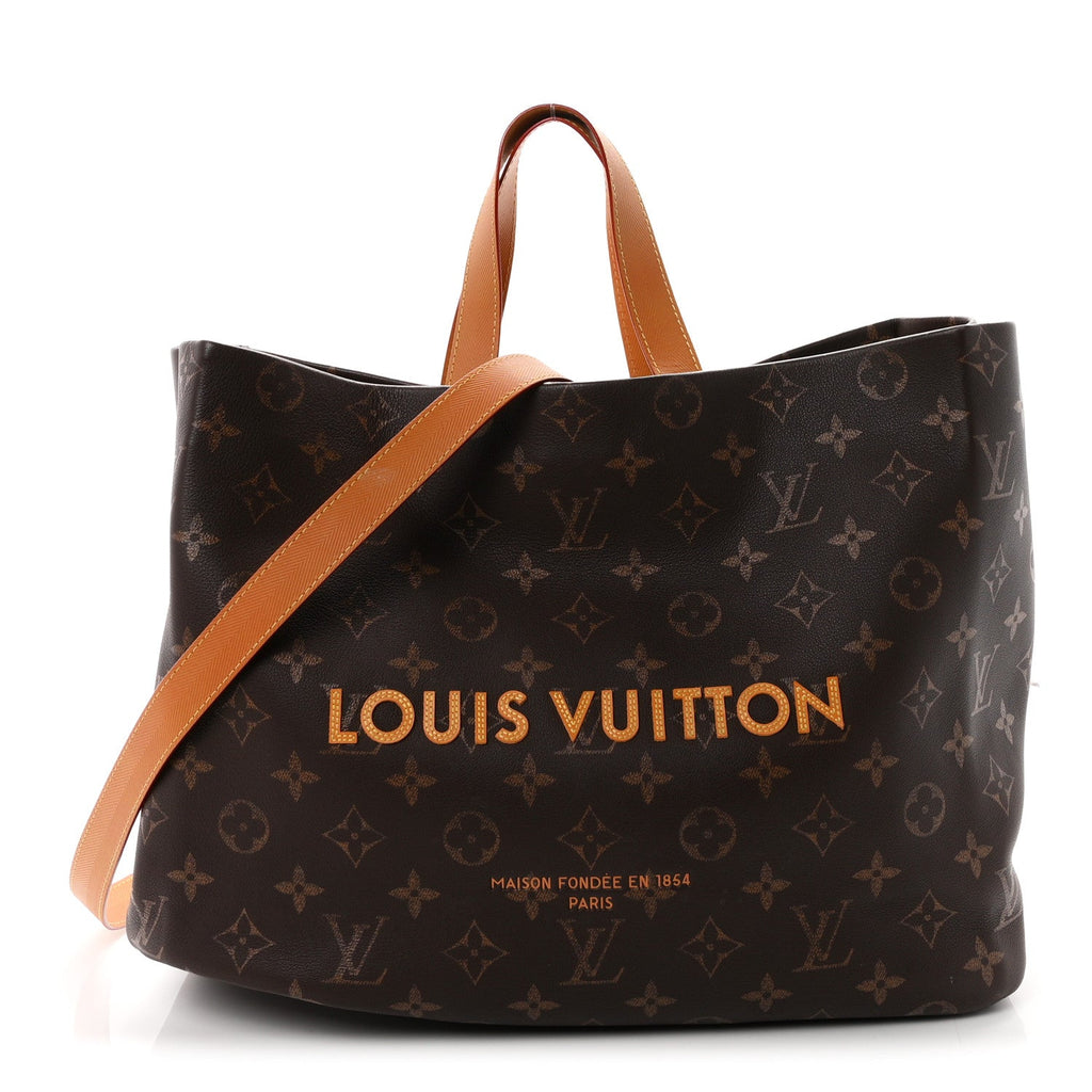 Louis Vuitton Calfskin Monogram Shopper Tote MM