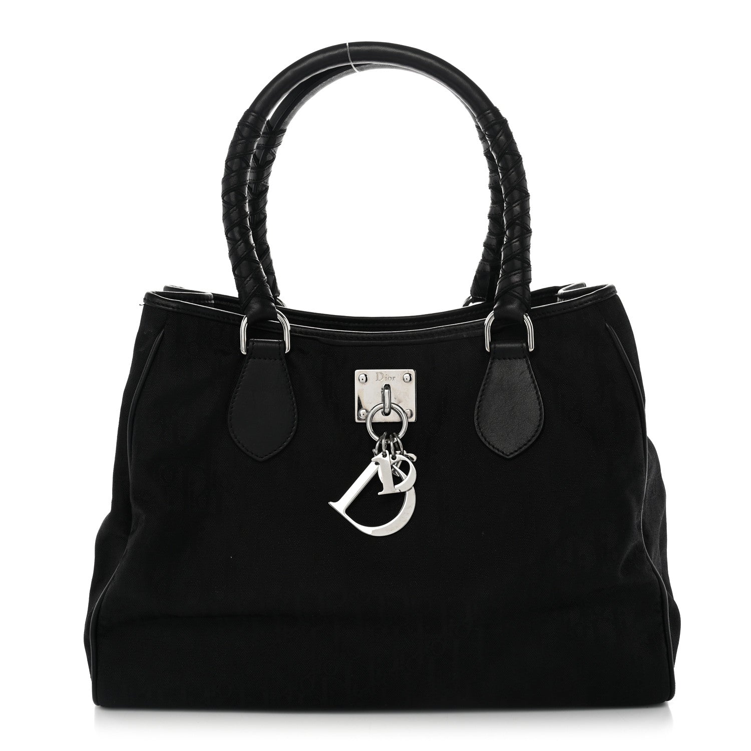 Dior Nylon Monogram Small Lovely Tote Black