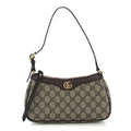 Gucci GG Supreme Monogram Textured Dollar Calfskin Small Ophidia Hobo Beige Ebony New Acero