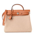 Hermès Vache Hunter Criss Viking Herbag Zip Retourne 31 PM Ecru Beige Naturel