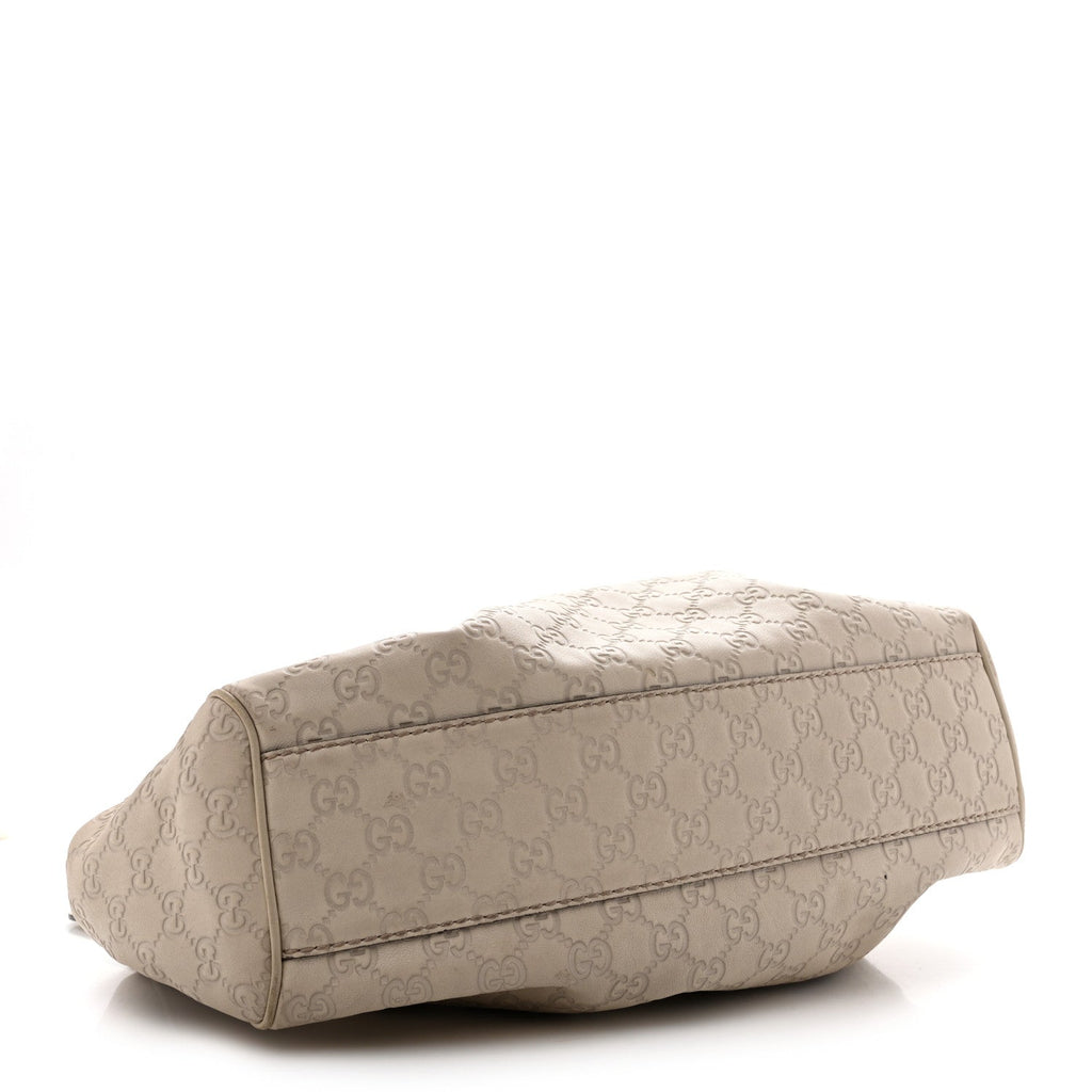 Gucci Guccissima Medium Sukey Tote Mystic White