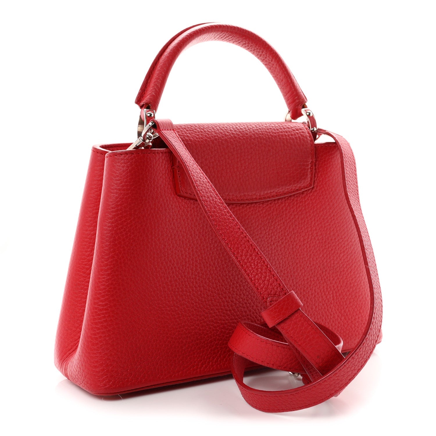 Louis Vuitton Taurillon Capucines BB Scarlet Red