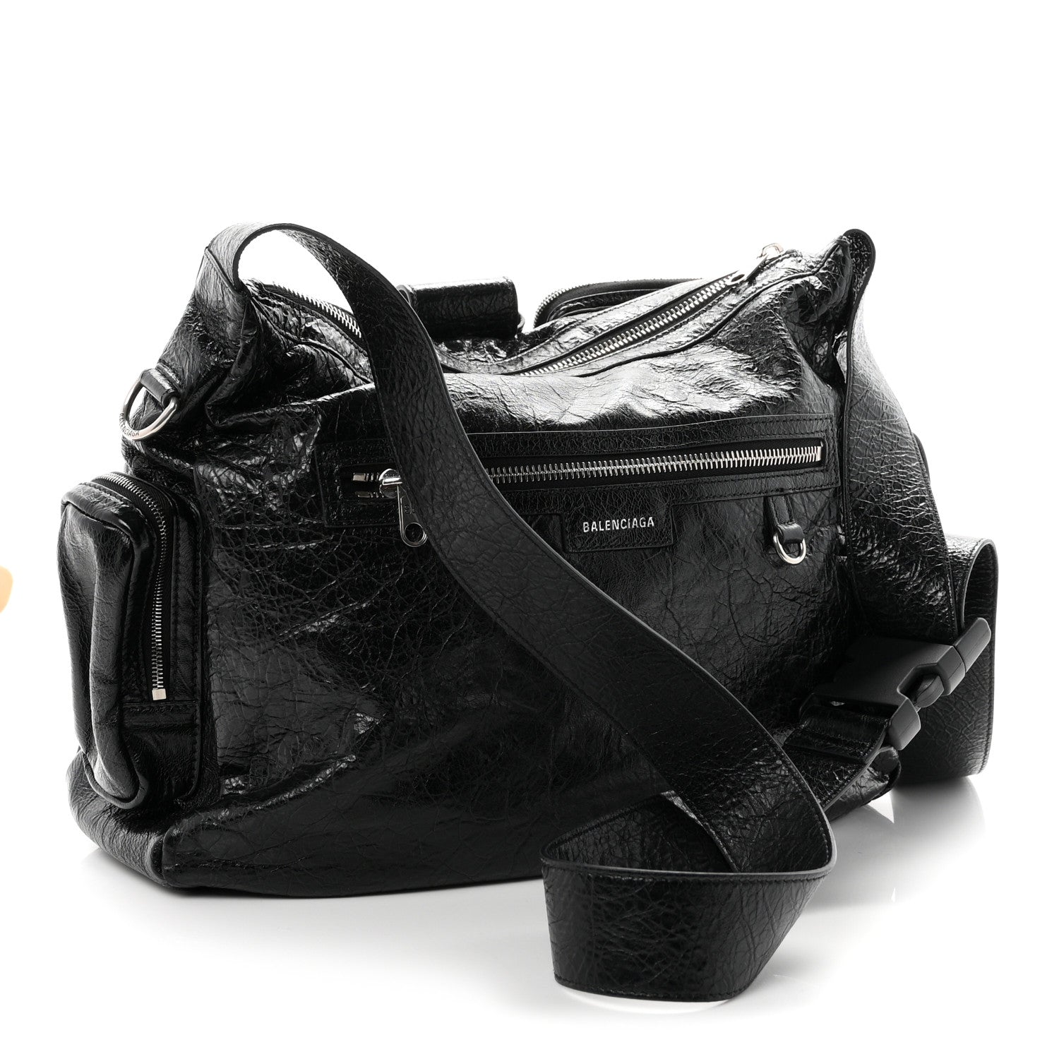 Balenciaga Agneau Arena Superbusy Messenger Bag Black