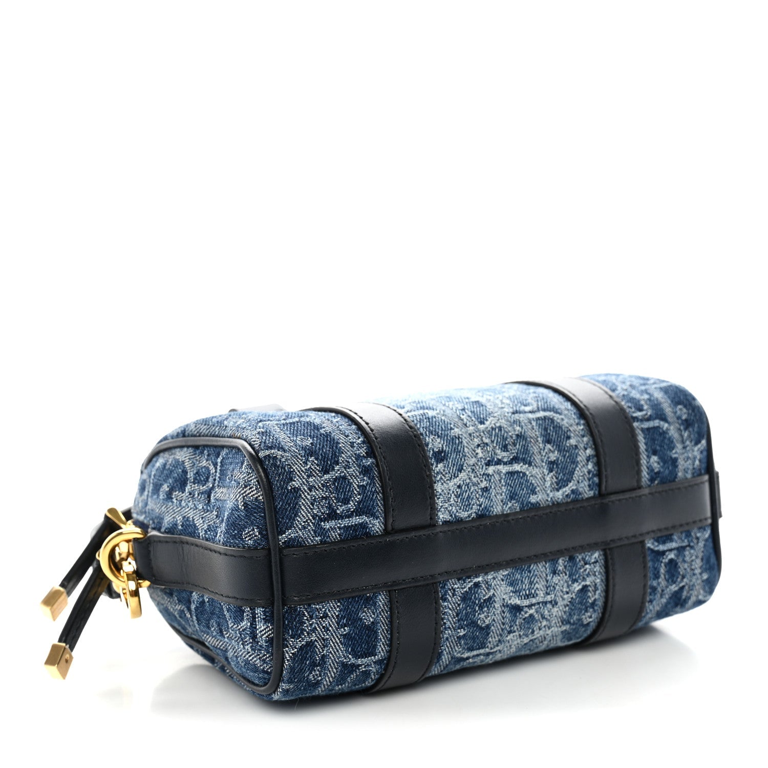 Dior Denim Oblique Nano Groove 17 Bag Blue