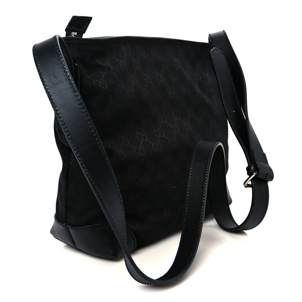 Gucci Monogram Messenger Bag Black