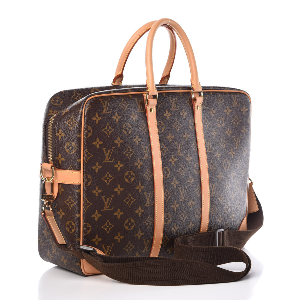 Louis Vuitton Porte Documents Voyage GM Monogram side view