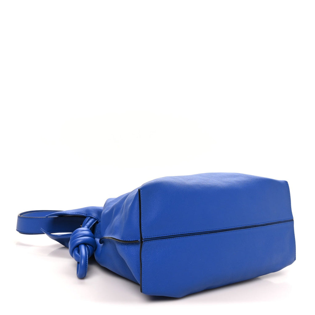Loewe Calfskin Flamenco Knot Bag Blue detail view