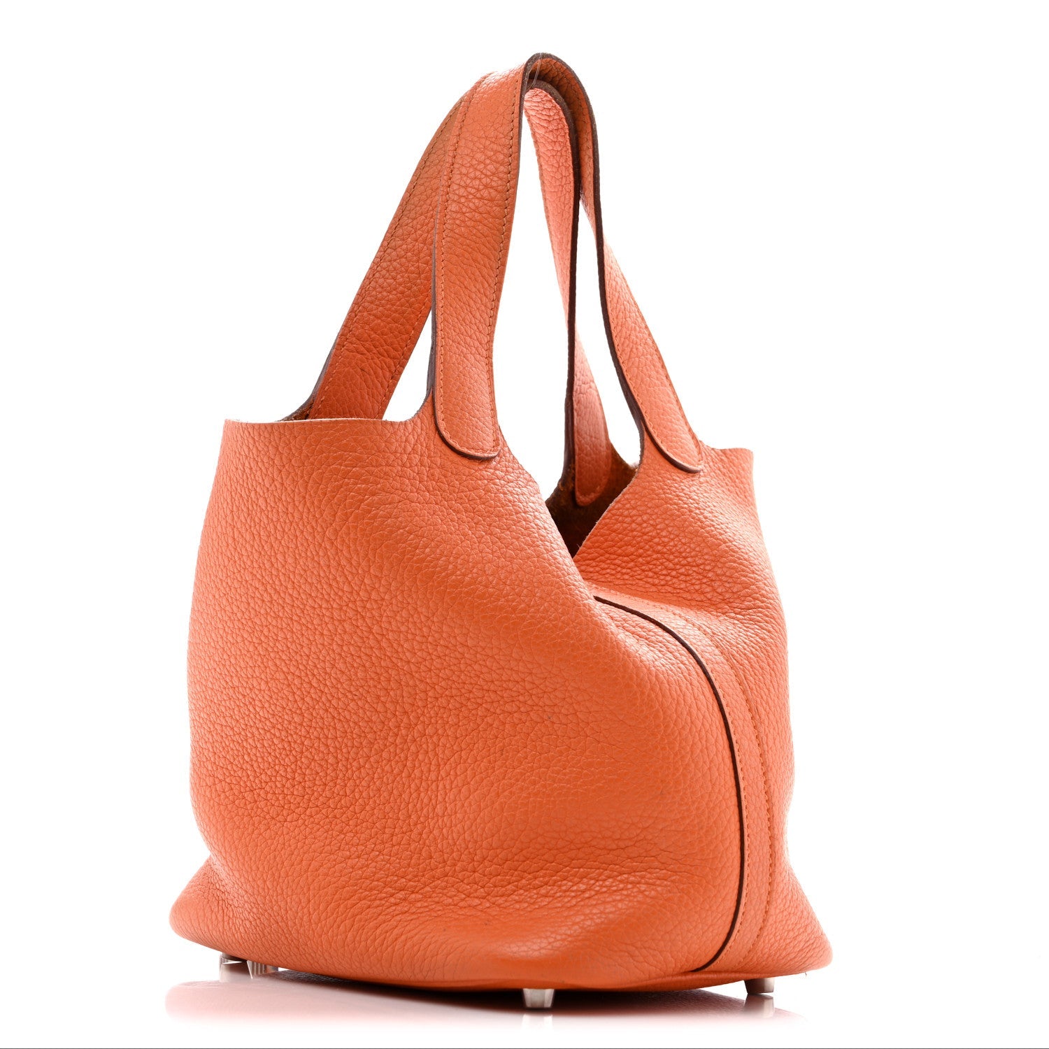 Hermès Taurillon Clemence Picotin Lock 18 PM Orange