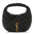 Saint Laurent Lambskin Quilted Icarino Bag Urban Grey
