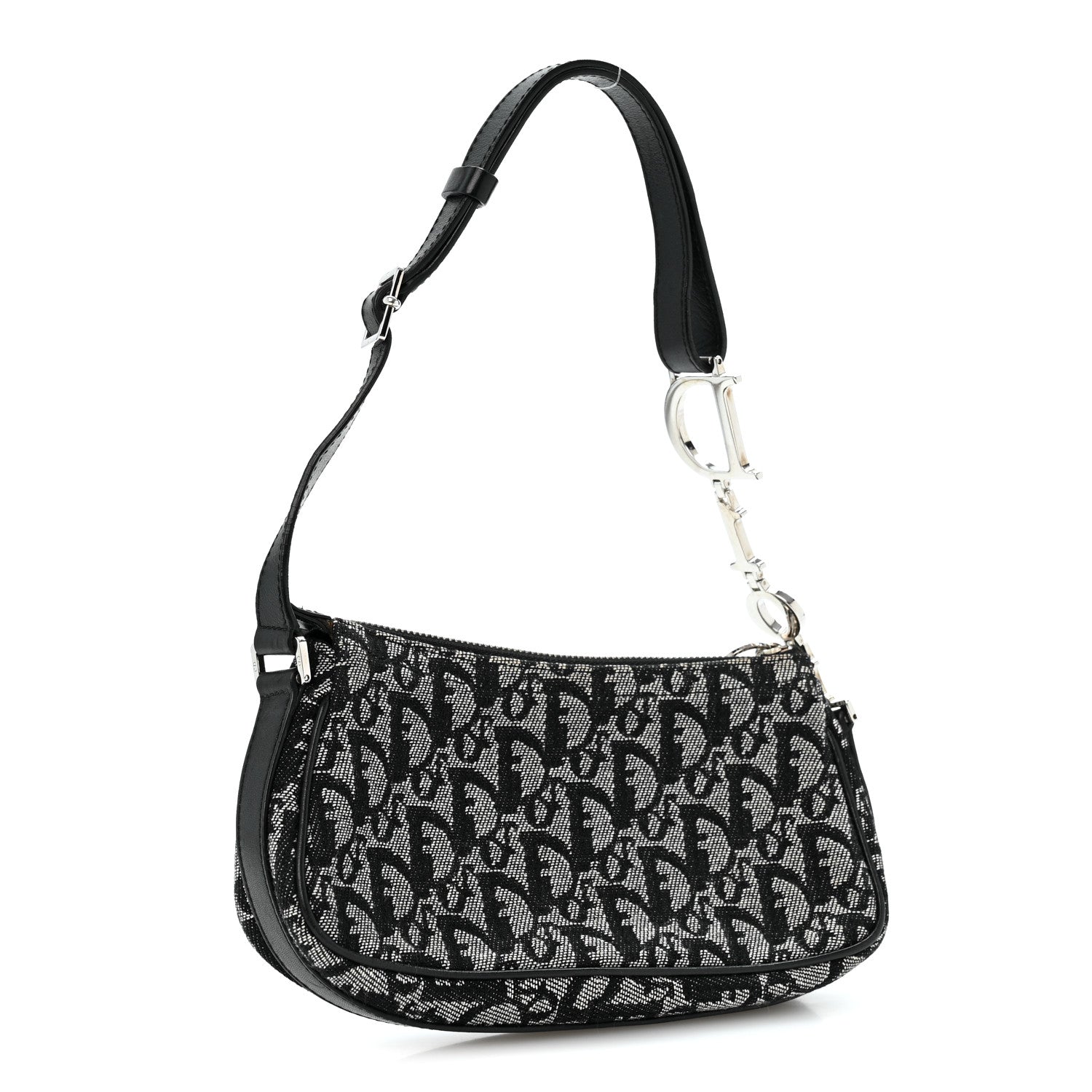 Dior Monogram Shoulder Bag Pochette Blue