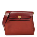 Hermès Military Toile Vache Hunter Herbag Zip Retourne 20 Rouge H