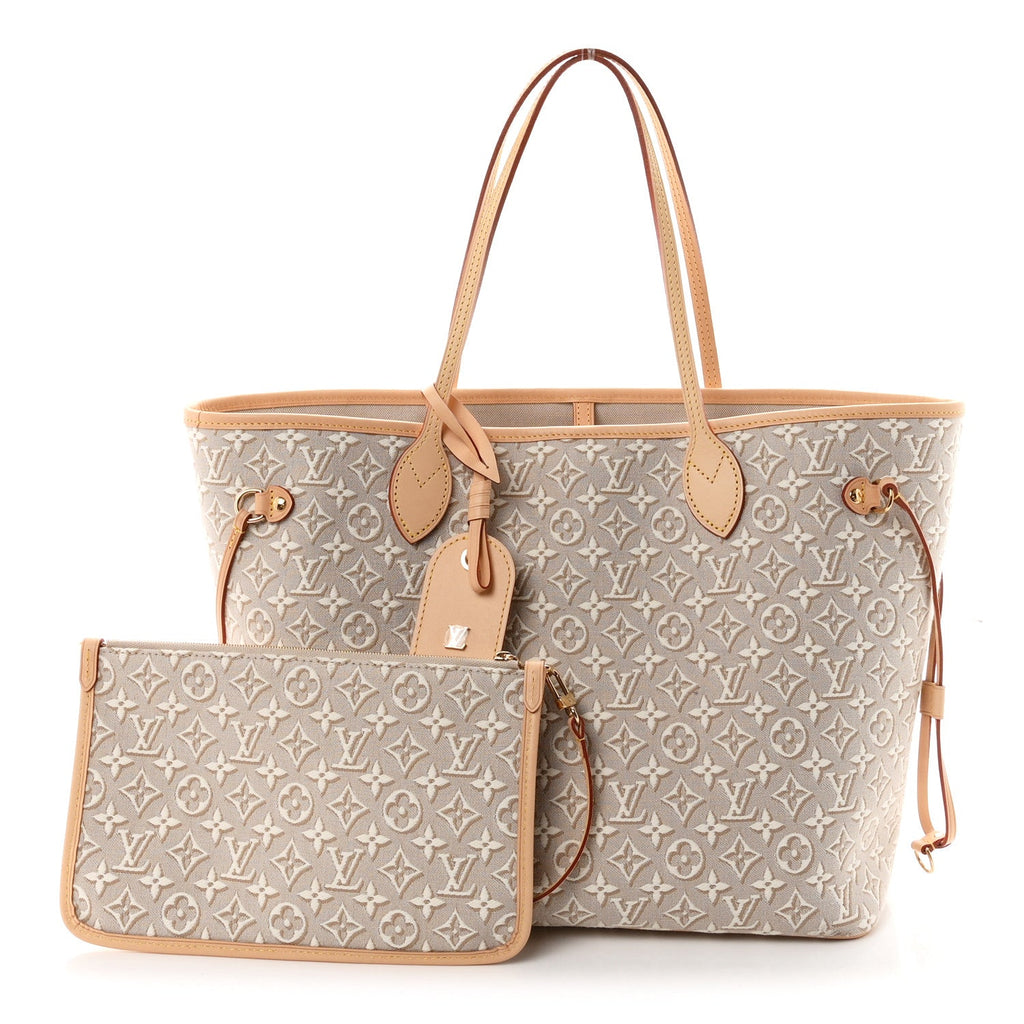 Louis Vuitton Jacquard Monogram Embleme Neverfull MM Peuplier