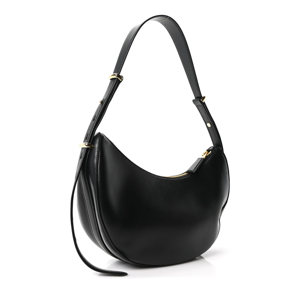 Prada Soft Calfskin Arque Shoulder Bag Black