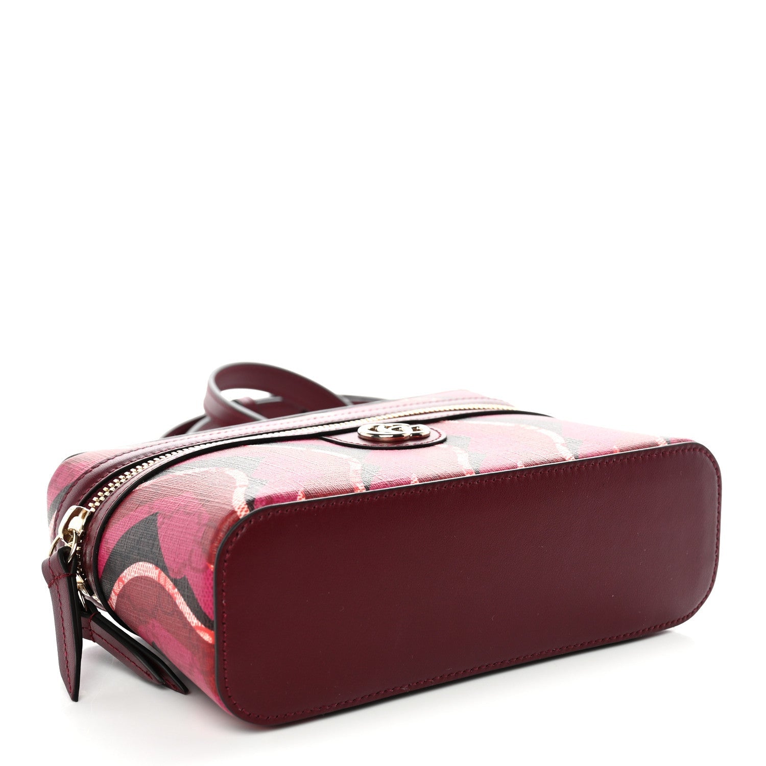 Gucci GG Supreme Monogram Canvas Lunar New Year Shoulder Bag Red Pink Multicolor
