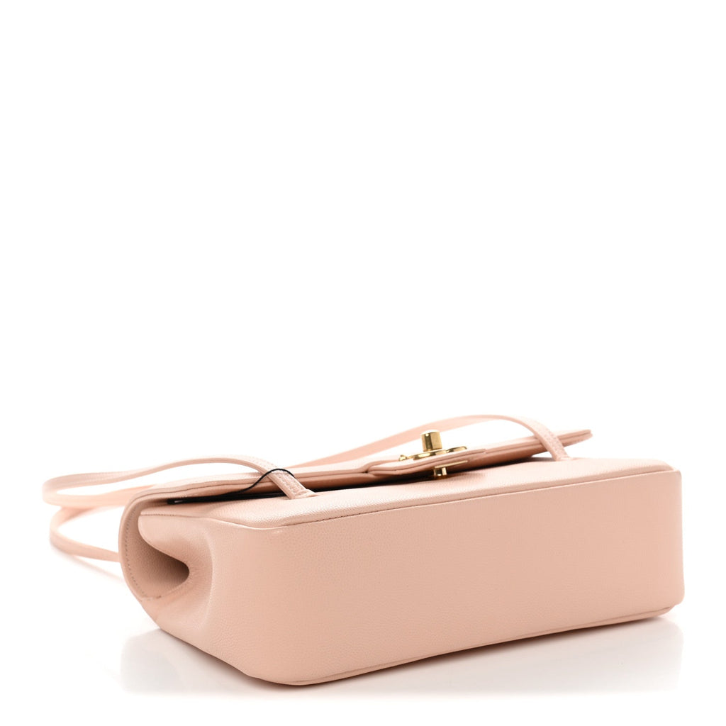 Chanel Shiny Caviar Preppy Coco Small Flap Light Pink
