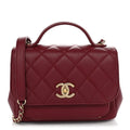 Chanel Caviar Quilted Small Business Affinity Flap Burgundy