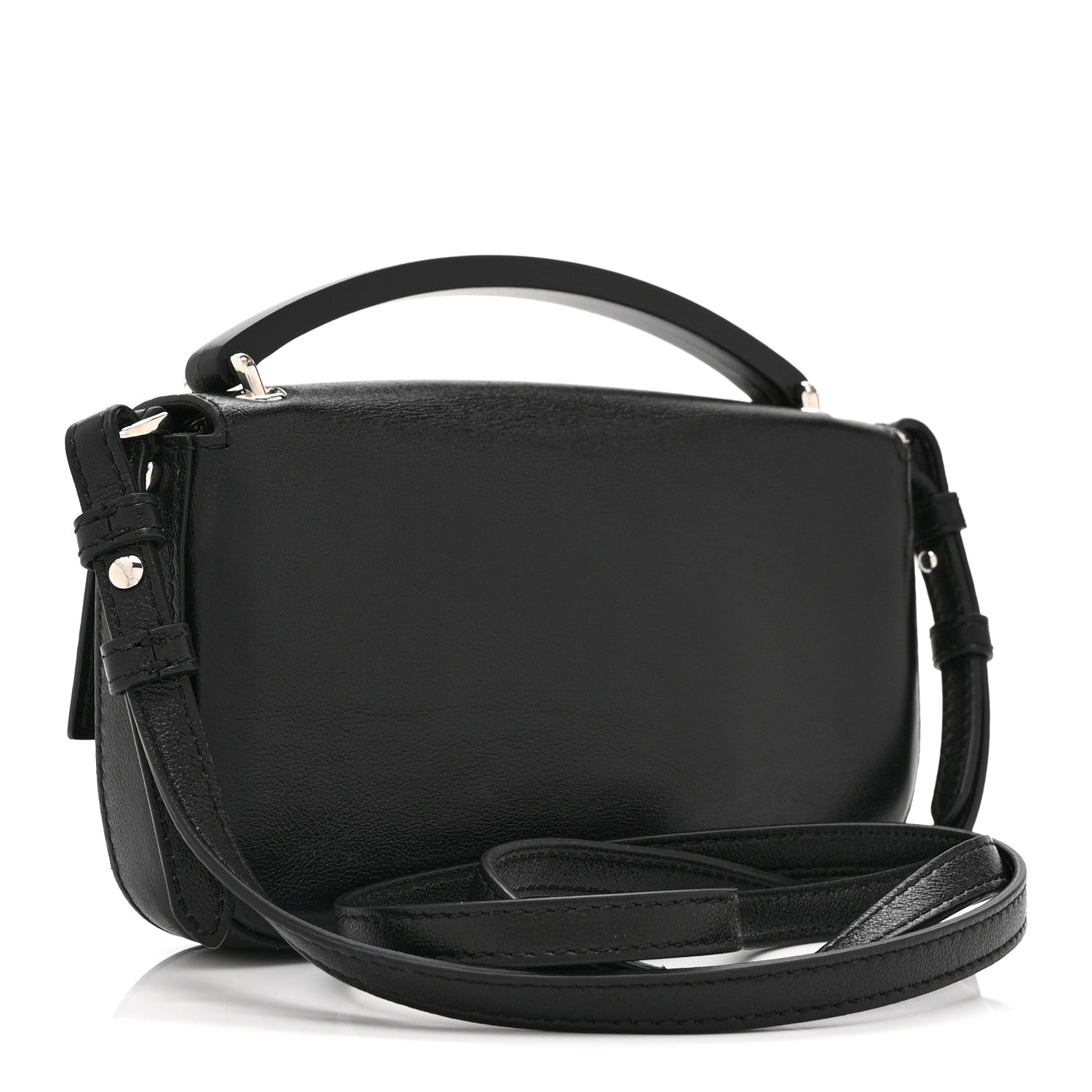 Fendi X MARC JACOBS Nappa Logo Phone Baguette Black