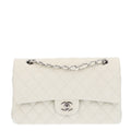 Chanel Caviar Quilted Medium Double Flap Light Green