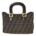 Fendi Zucca Small Holdall Tote Tobacco
