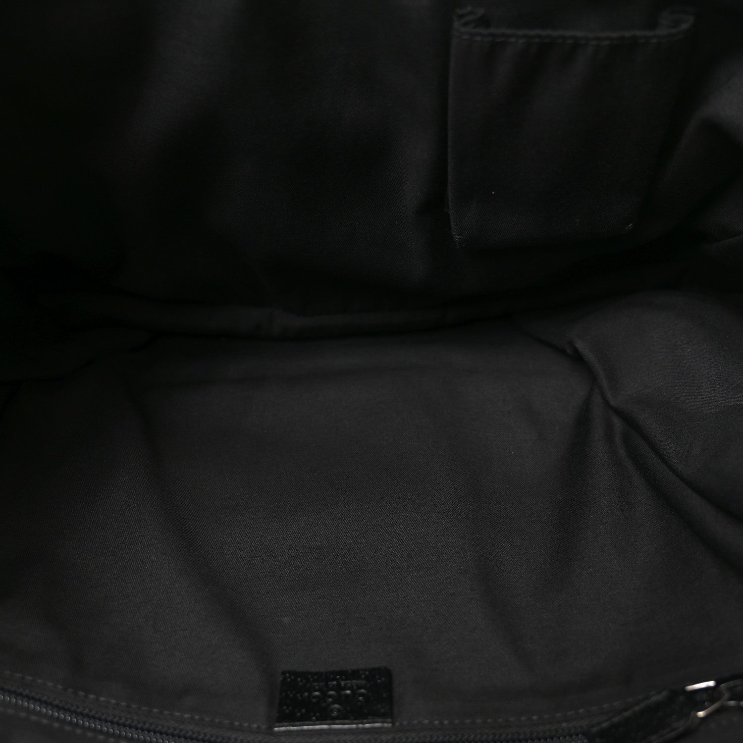 Gucci GG Monogram Medium Web Handle Double Pocket Tote Black