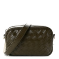 Bottega Veneta Calfskin Intrecciato Small Camera Bag Mud