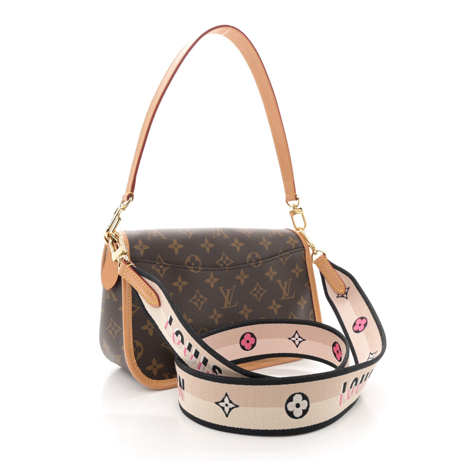 LV Diane Bag Monogram Canvas - back view