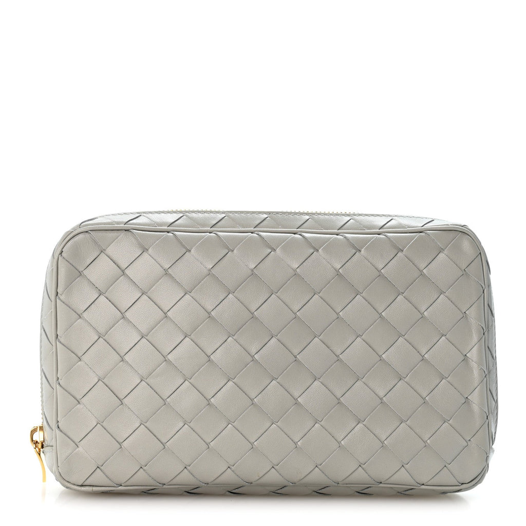 Bottega Veneta Nappa Intrecciato Medium Organizer Case Agate