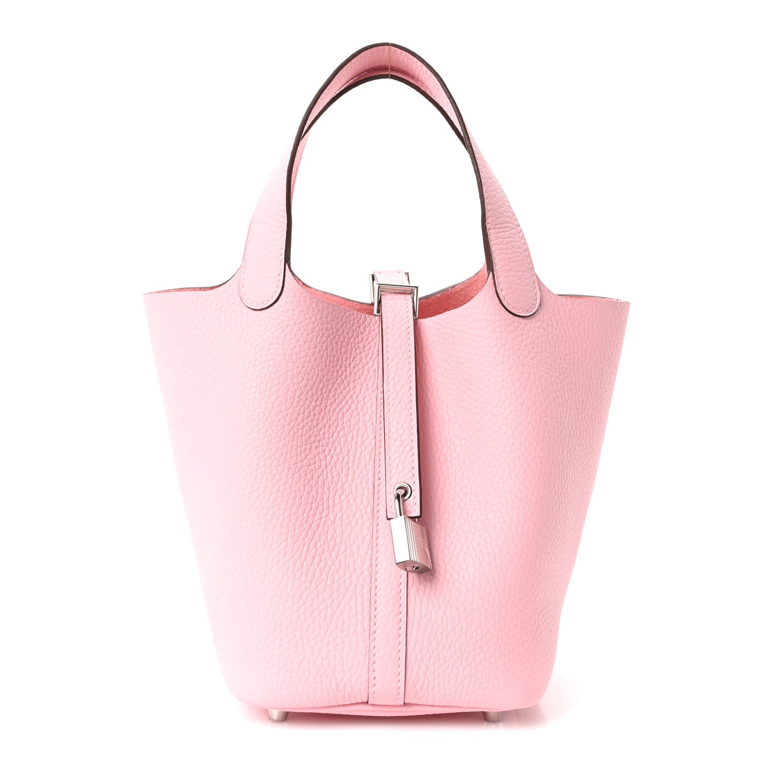 Hermès Taurillon Clemence Picotin Lock 18 PM Rose Sakura