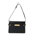 Saint Laurent Smooth Calfskin Small Manhattan Shoulder Bag Black