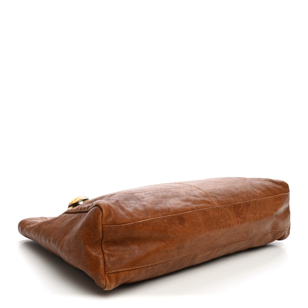 Fendi Calfskin Big Forever Tote Brown