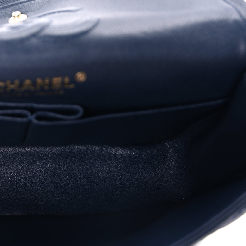 Chanel Caviar Quilted Small Double Flap Dark Navy
