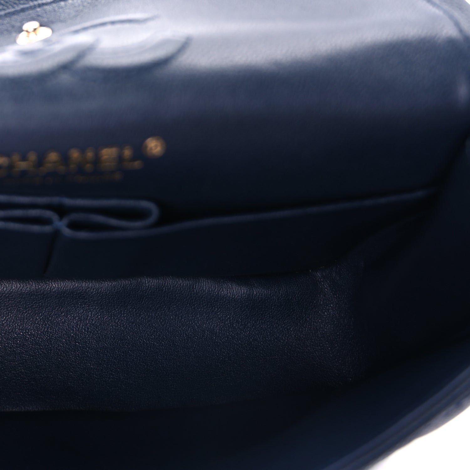 Chanel Caviar Quilted Small Double Flap Dark Navy