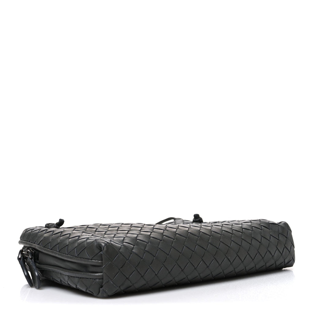 Bottega Veneta Nappa Intrecciato Nodini Crossbody Messenger New Light Grey