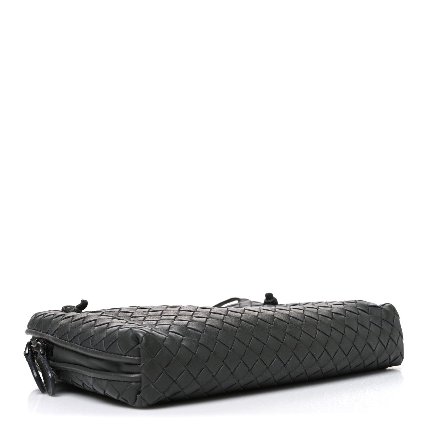 Bottega Veneta Nappa Intrecciato Nodini Crossbody Messenger New Light Grey