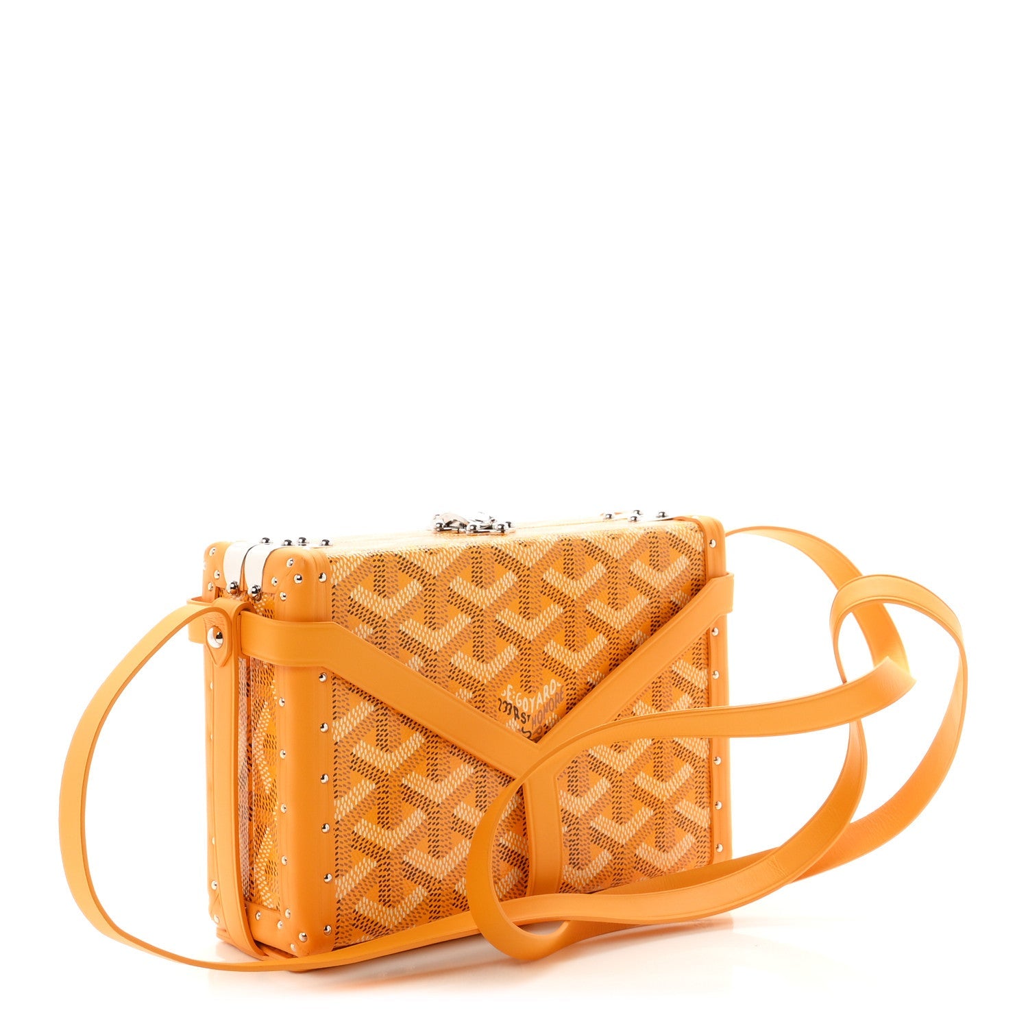 Goyard Goyardine Minaudiere Trunk Bag Yellow