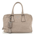 Prada Nappa Antik Bauletto Satchel Argilla