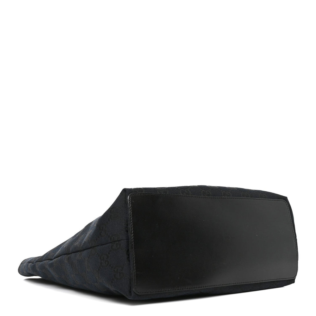 Gucci Monogram Large Bucket Tote Black