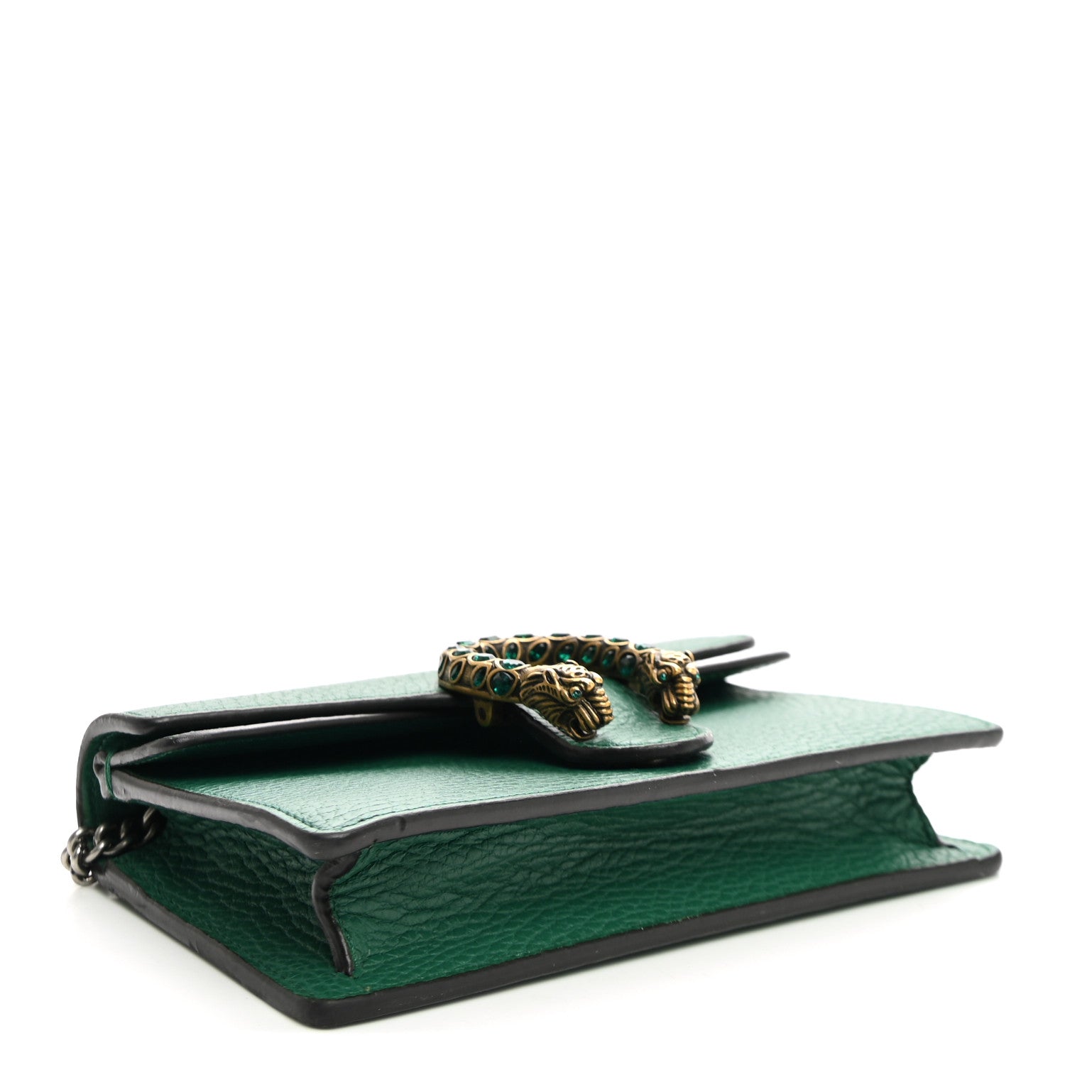 Gucci Calfskin Super Mini Dionysus Shoulder Bag Emerald