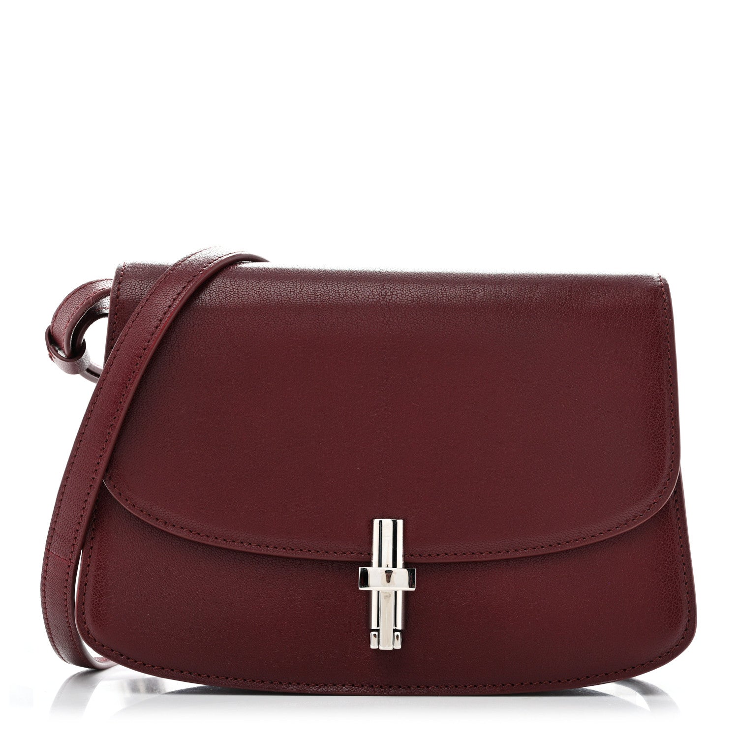The Row Goatskin The Sofia 8.75 Crossbody Burgundy