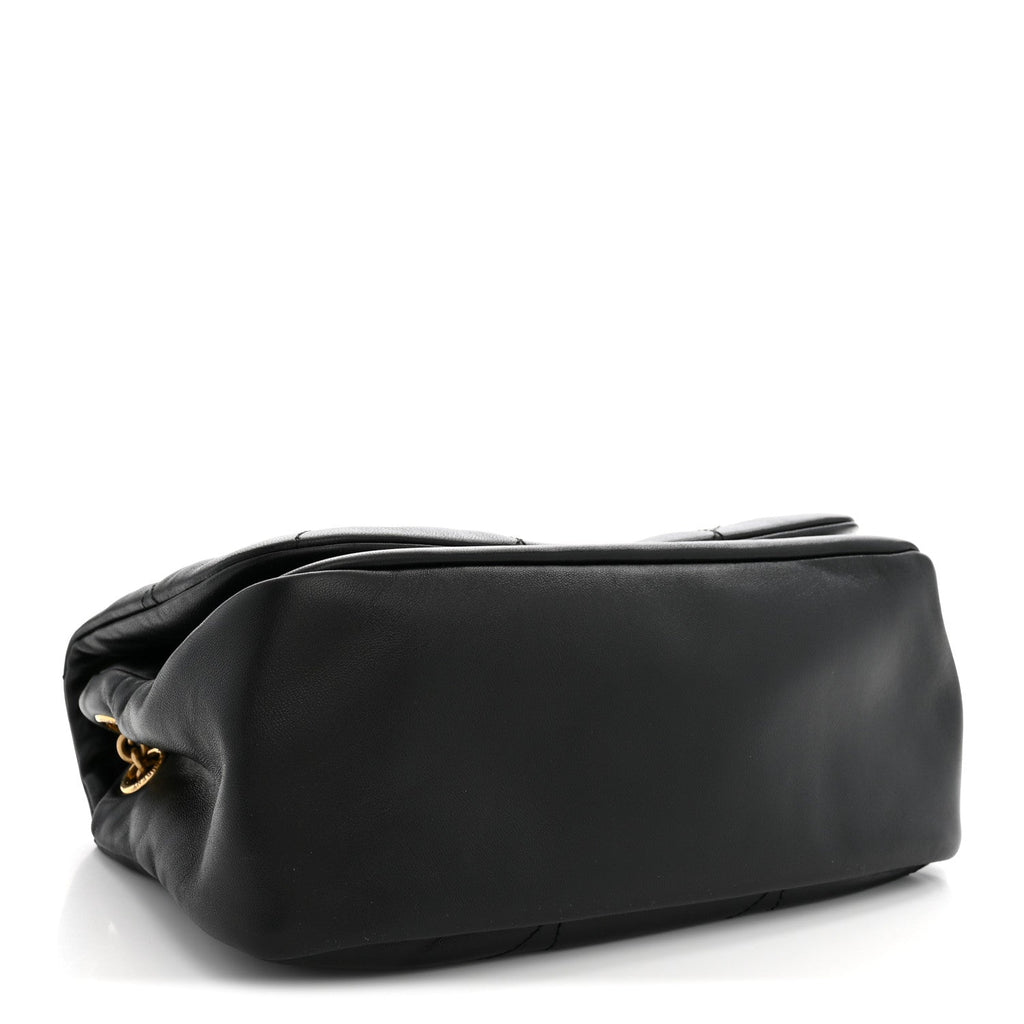 Saint Laurent Lambskin Matelasse Monogram Small Jamie 4.3 Black