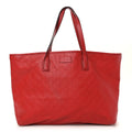 Gucci Guccissima Large Zippered Shopping Tote Red