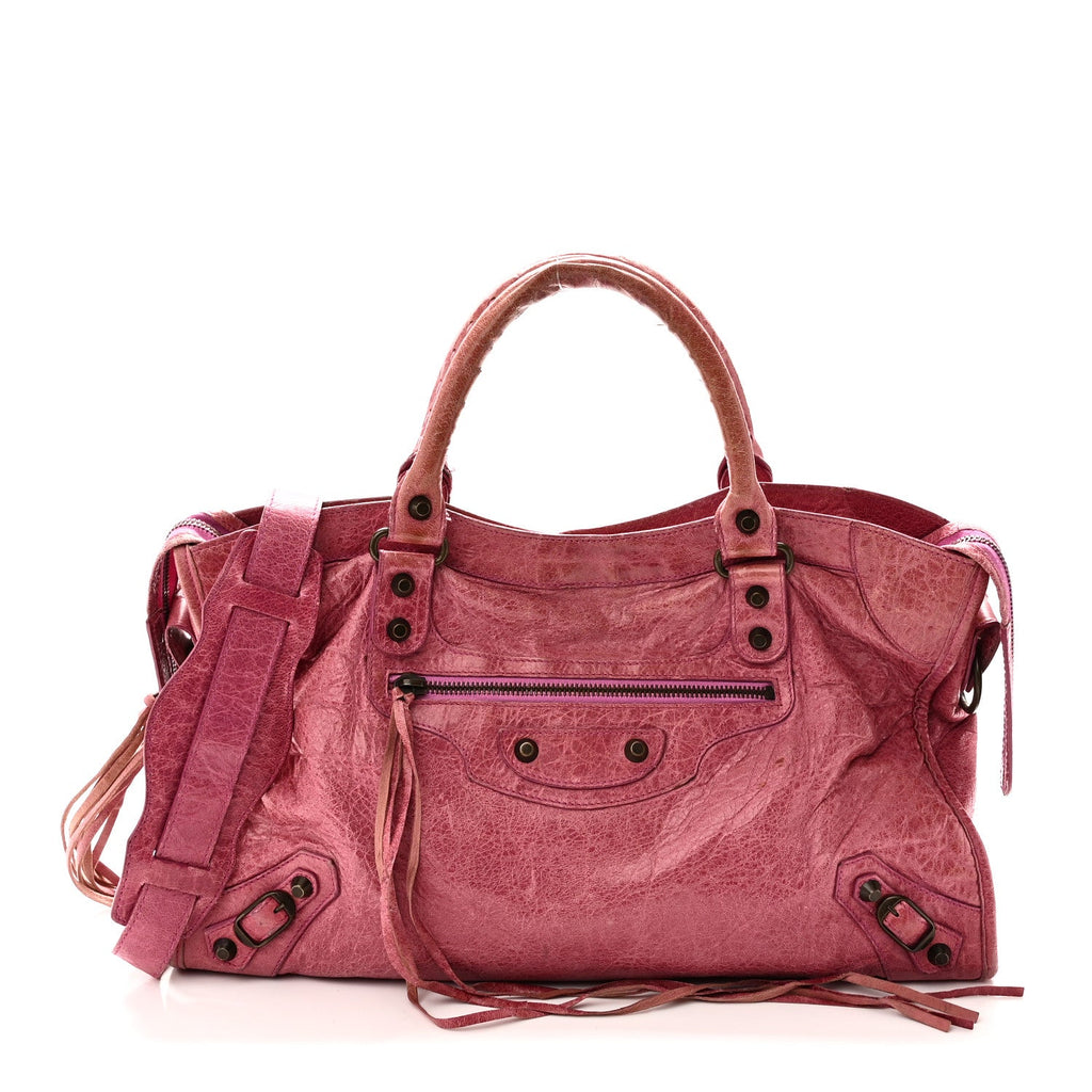 Balenciaga Agneau Classic Hardware City Cyclamen Fucsia