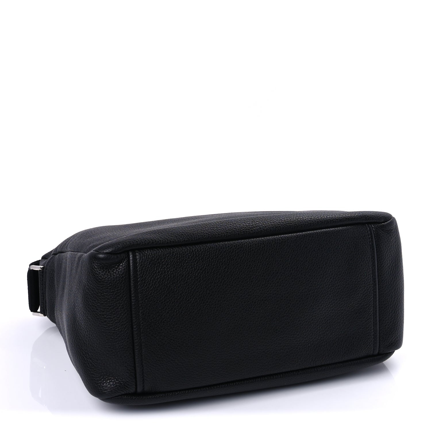 Prada Vitello Daino Medium Triangle Shoulder Bag Black