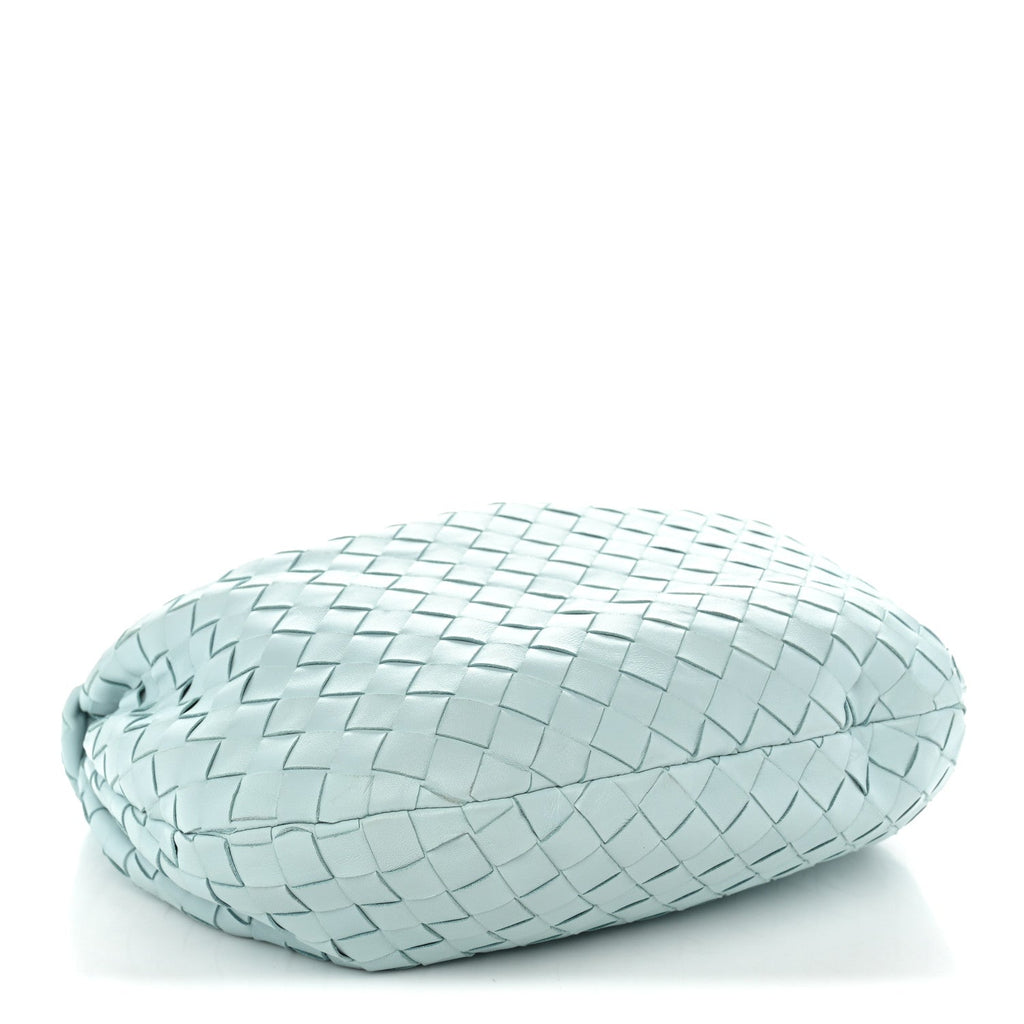 Bottega Veneta Nappa Intrecciato Teen Jodie Hobo Teal Washed