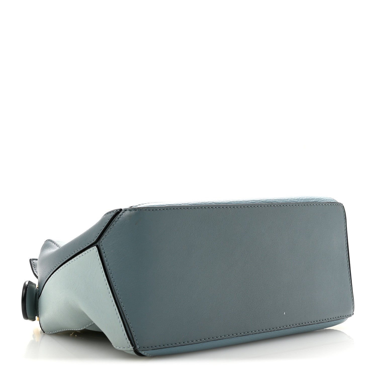 Loewe Calfskin Small Puzzle Bag Aqua Light Blue Stone Blue side view