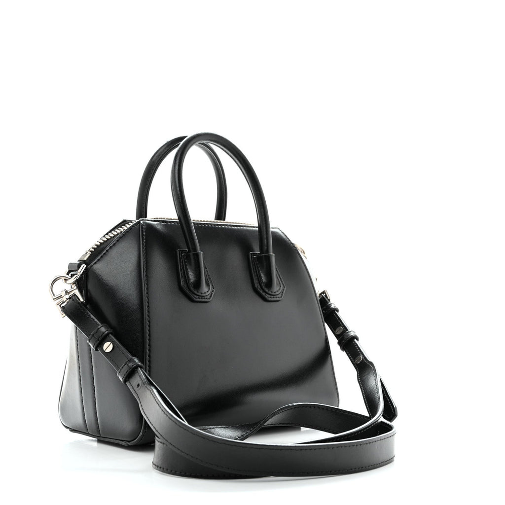 Givenchy Shiny Lord Calfskin Mini Antigona Black
