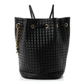 Celine Calfskin Quilted Small C Backpack Black Black