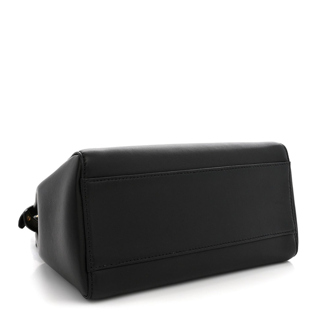 Fendi Nappa Mini Peekaboo Iconic Satchel Black
