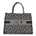 Dior Oblique Medium Book Tote Blue Multicolor